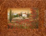 Vivian Flasch Fields of Tuscany II painting